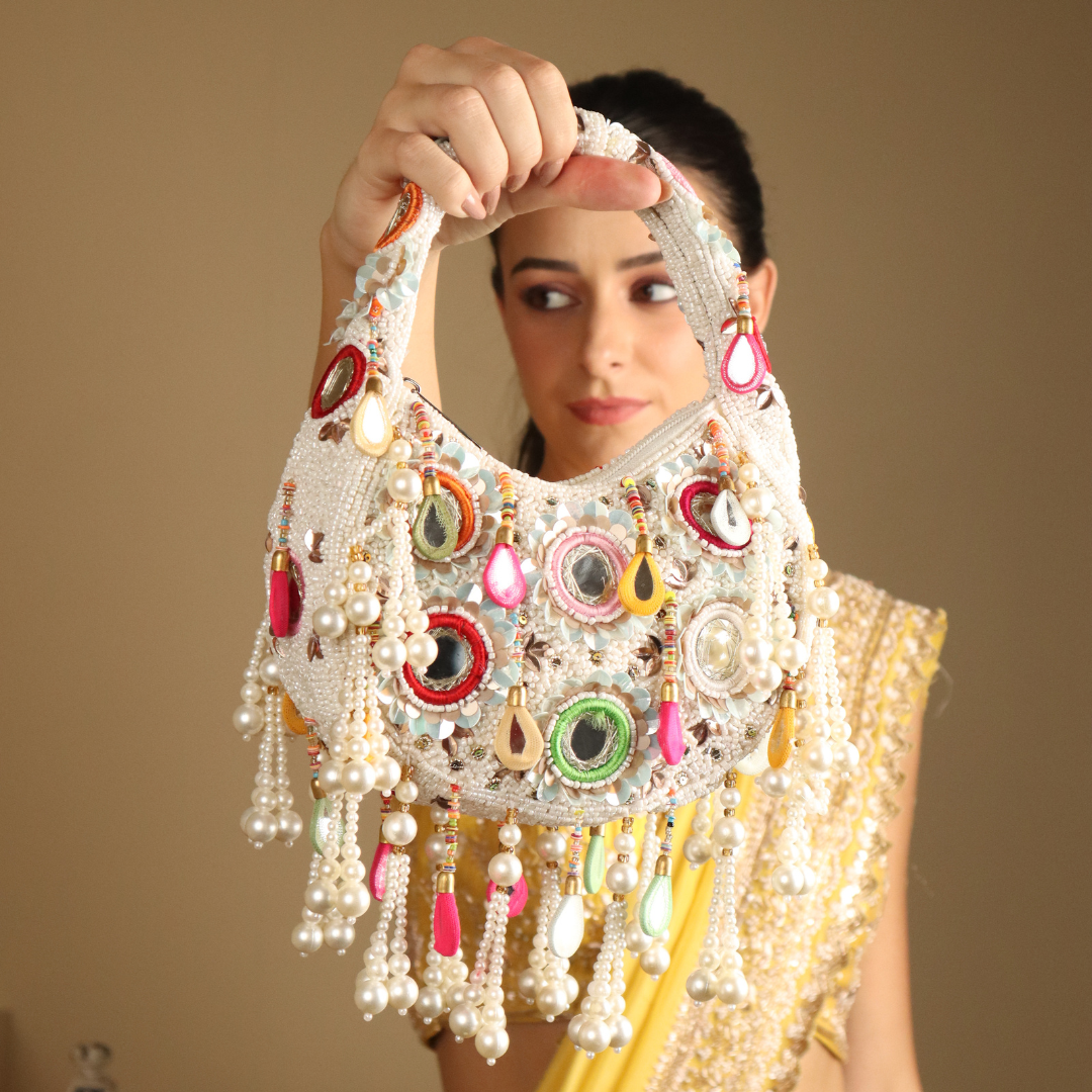 Nakhra Ethnic Handbag with Tassels
