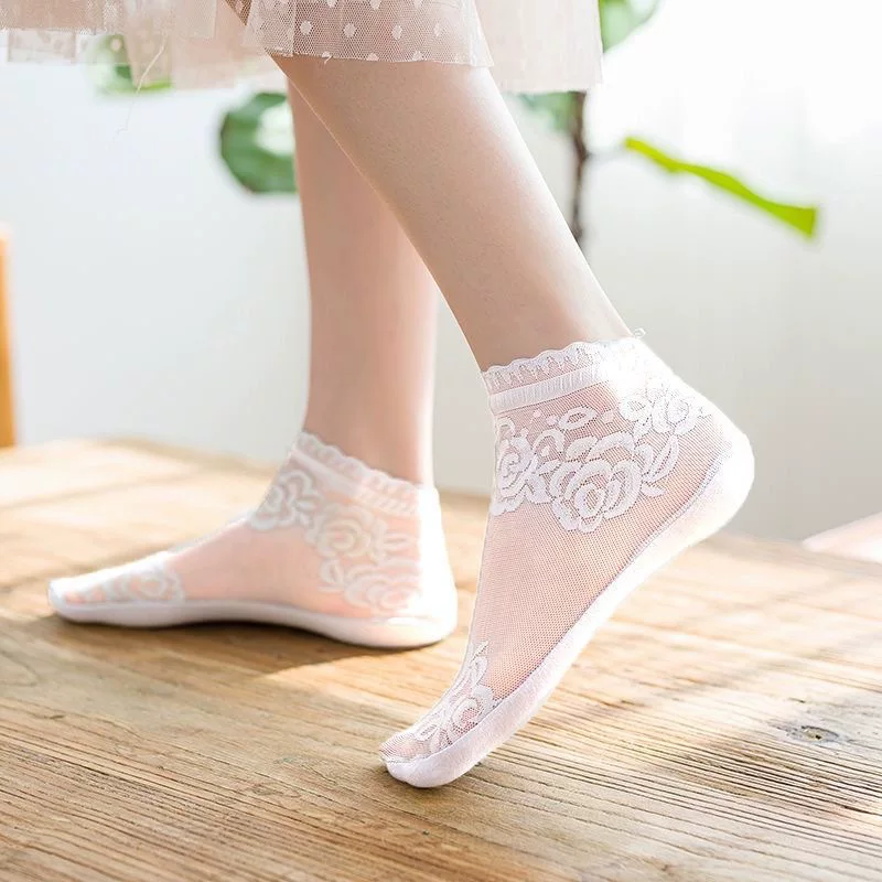Rosemist Lace Ankle Socks
