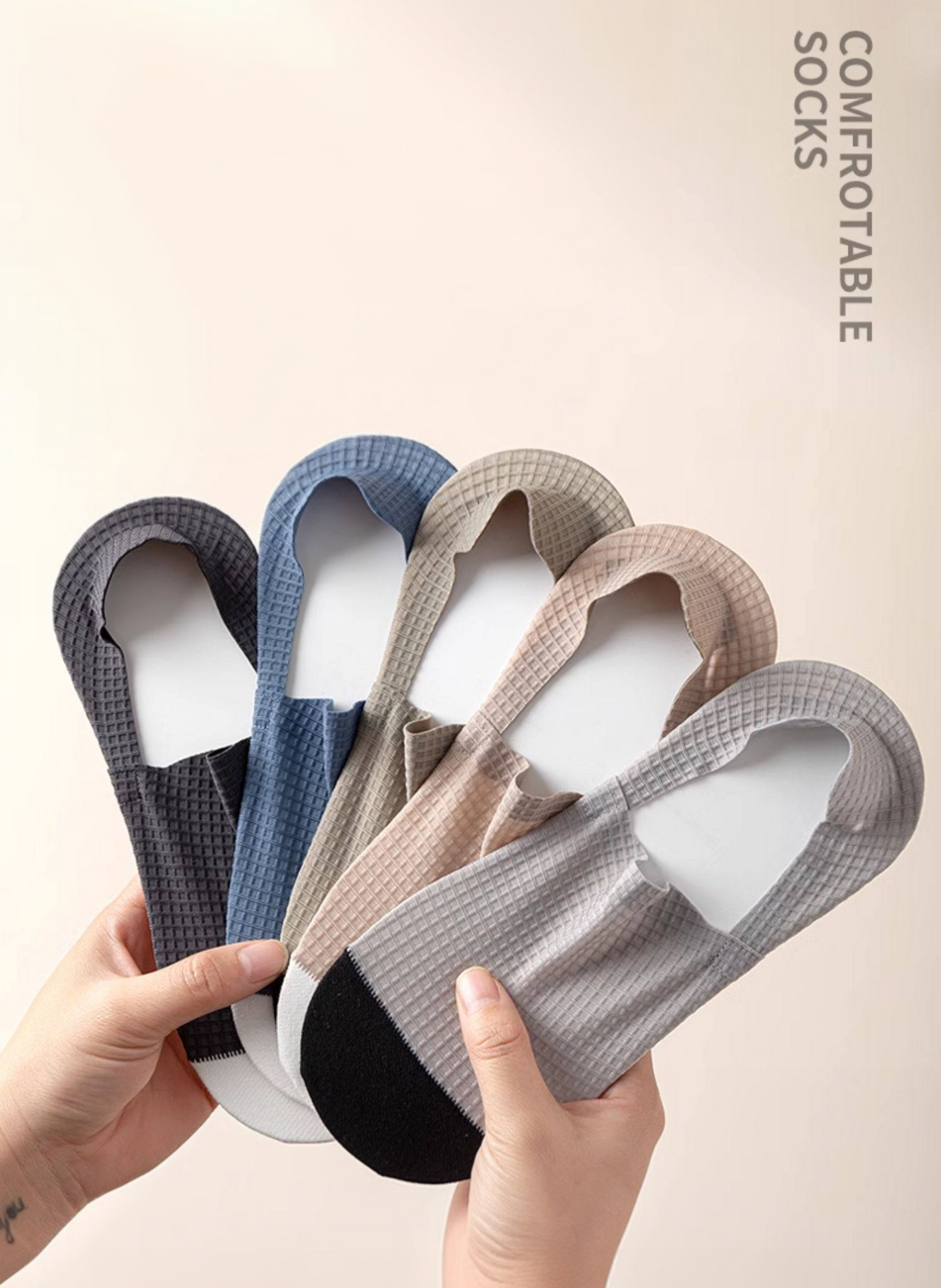 SlipGuard Dual-Patch Invisible Socks