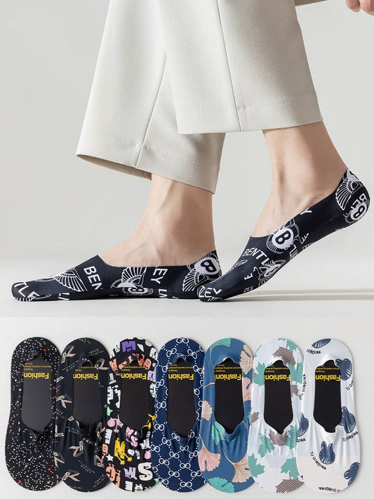 Graphite Emblem Slip Socks