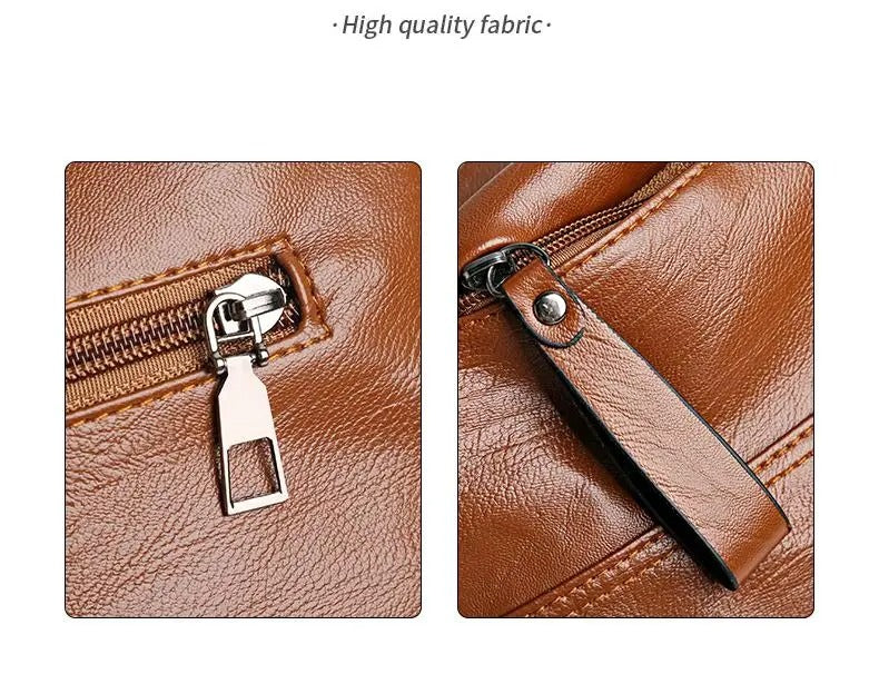 Retro large-capacity multi-layer shoulder bag | fashionable and versatile