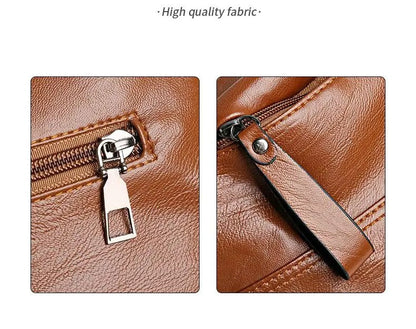 Retro large-capacity multi-layer shoulder bag | fashionable and versatile