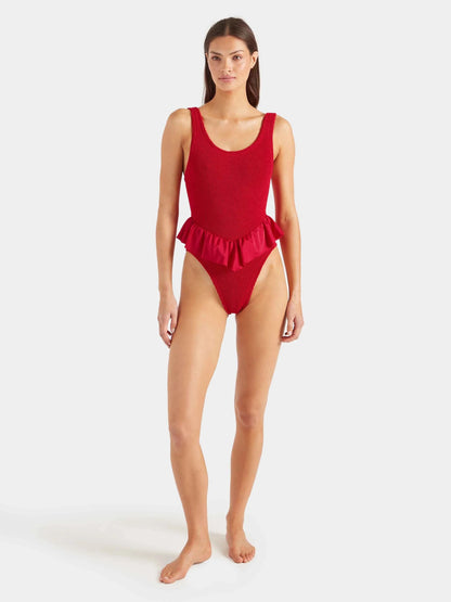 Denise Ruffle One-Piece Swimsuit