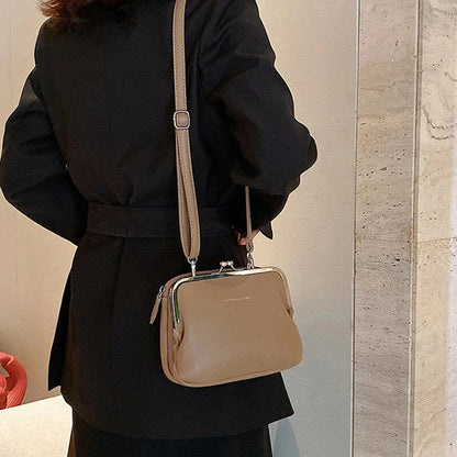 Elegant PU Leather Crossbody Shoulder Bag – Minimal Chic Handbag for Women