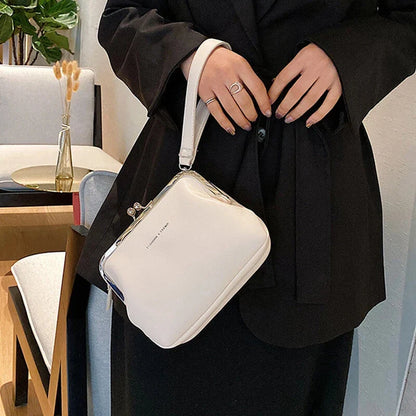 Elegant PU Leather Crossbody Shoulder Bag – Minimal Chic Handbag for Women